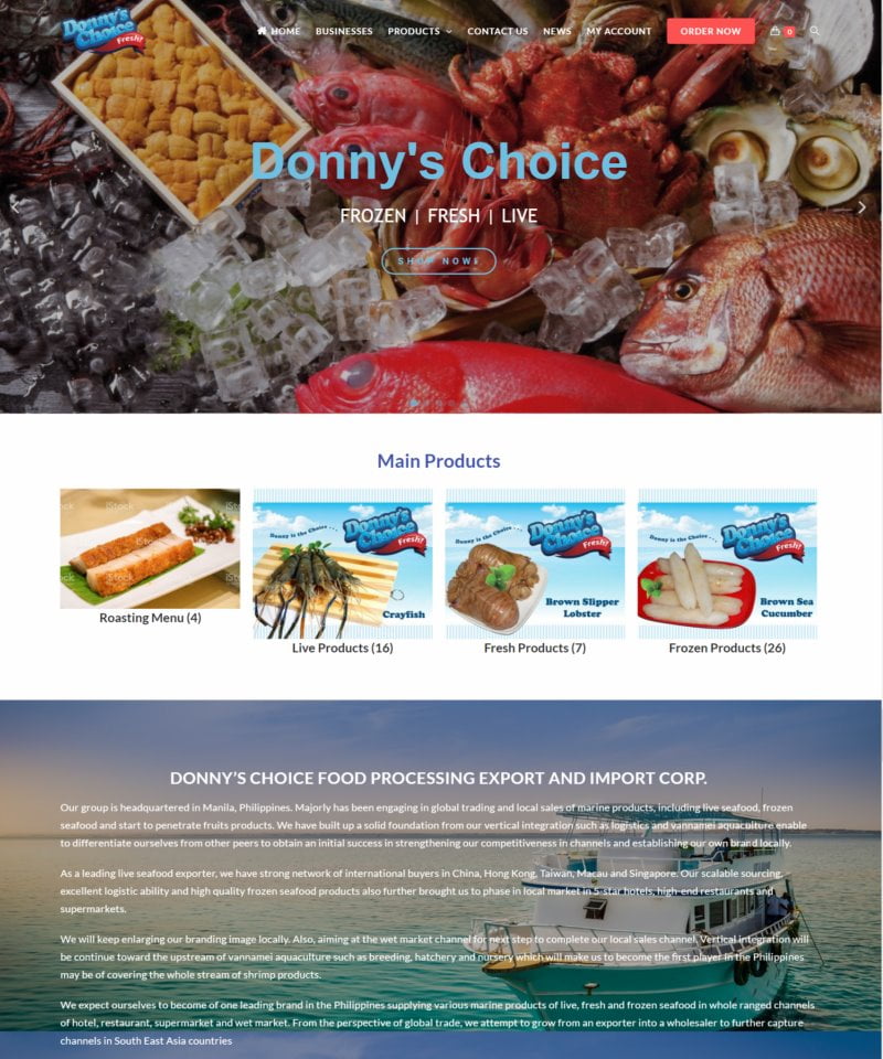 網頁設計-Donny's Choice